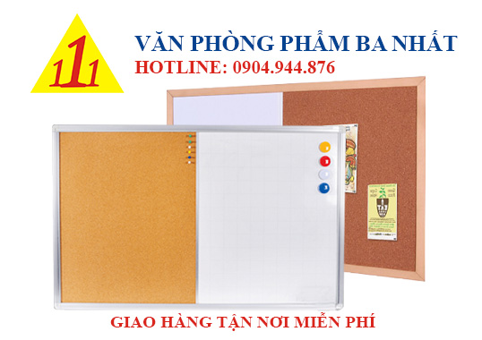 bảng combo ghim lie từng trắng, bảng từ trắng ghim bần
