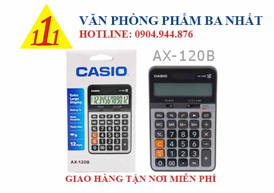 Máy tính Casio AX 120B chính hãng, giá tốt