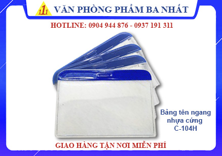 bảng tên nhựa cứng ngang C-104H giá rẻ