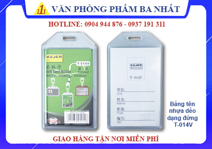 bảng tên nhựa đẻo đứng T-014V