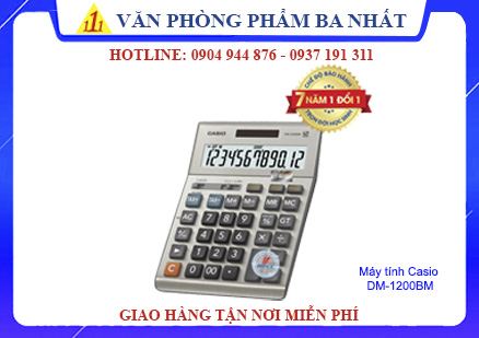 Máy tính Casio DM-1200BM chính hãng - VPP Ba Nhất