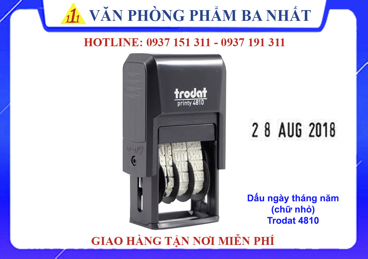 dấu ngày tháng năm Trodat 4810, con dấu ngày tháng năm